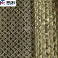 3K 240gsm yellow triangle pattern jacquard carbon fiber aramid kevlar hybrid fabric