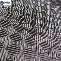 3K 280gsm box Pattern Jacquard Carbon Fiber Fabric dry carbon fibre cloth