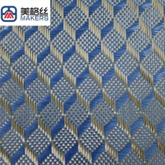 3k 240g 3D cube pattern jacquard blue carbon fiber fabric dry carbon fibre cloth