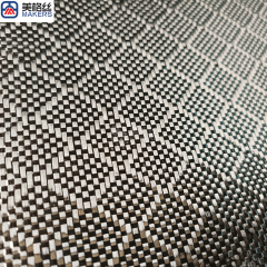 3K 240gsm A Pattern Jacquard Carbon Fiber Fabric dry carbon fibre cloth