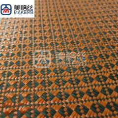 3k 240g floral pattern jacquard carbon fiber aramid kevlar hybrid fabric in orange