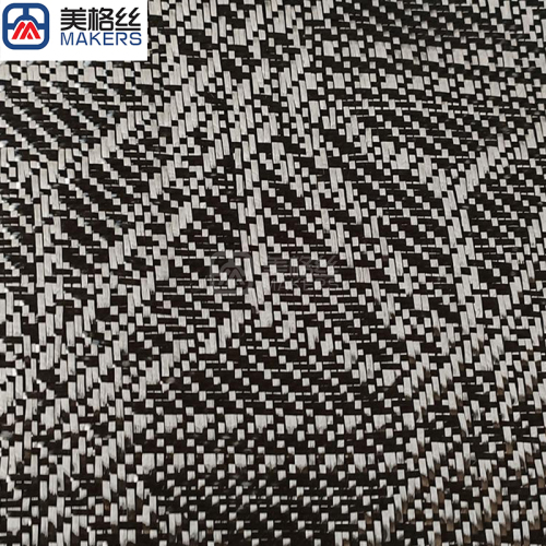 3k 240gsm wooden box pattern jacquard carbon fiber fabric in black real carbon fibre woven cloth