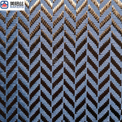 3k 240gsm wicker pattern jacquard carbon fiber/kevlar hybrid fabric in blue