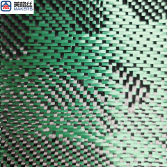 3k 240gsm camouflage pattern jacquard carbon fiber/kevlar hybrid fabric in green