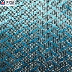 high performance 3k 240gsm hammer pattern blue carbon fiber fabric jacquard carbon fibre cloth roll unique pattern