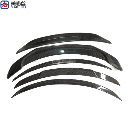 custom twill weaving carbon fiber Automotive rear wing car spoilers real carbon fibre