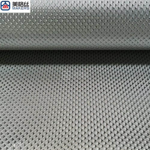 3k 300gsm silver triangle pattern Electroplated fiberglass cloth glass fiber fabric