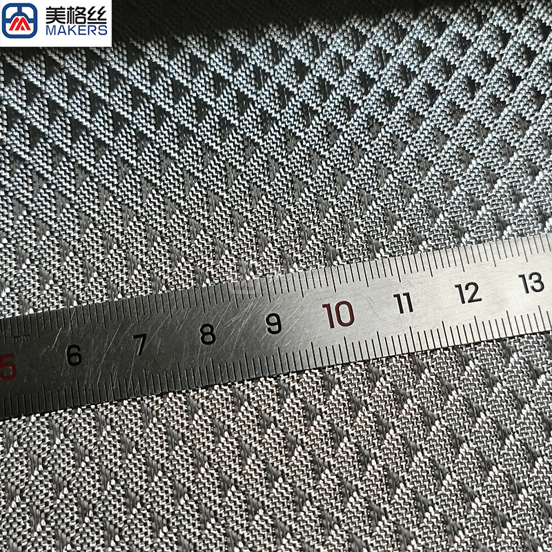 3k 300gsm silver triangle pattern Electroplated fiberglass cloth glass fiber fabric