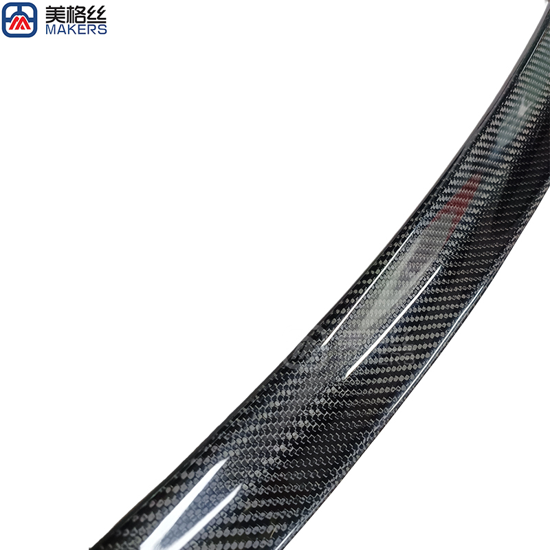 custom twill weaving carbon fiber Automotive rear wing car spoilers real carbon fibre