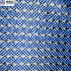 flexible 3k 240gsm real Rolls-Royce pattern blue jacquard carbon fiber/aramid kevlar hybrid woven fabric