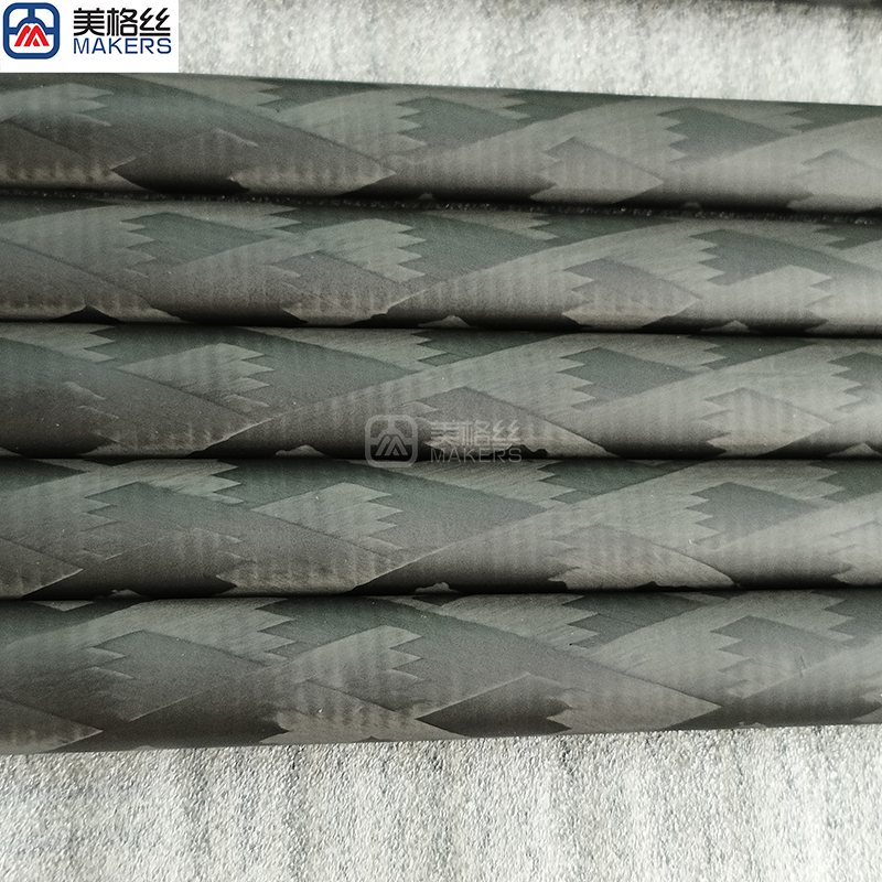 custom patterned carbon fiber tubes various sizes available