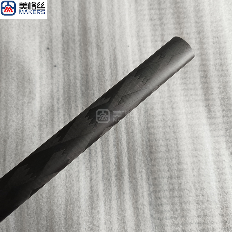 custom patterned carbon fiber tubes various sizes available