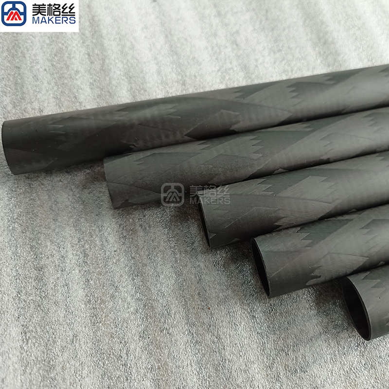 custom patterned carbon fiber tubes various sizes available