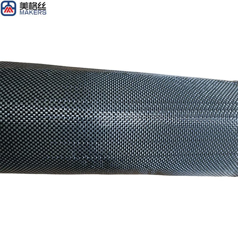 colored kevlar 1500D 230gsm plain woven pure aramid Kevlar fabric in black&grey