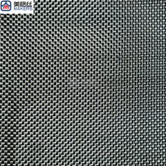 colored kevlar 1500D 230gsm plain woven pure aramid Kevlar fabric in black&grey