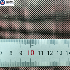 Exclusive 1k 100gsm plain weave pink/black carbon fiber LCP hybrid fabric