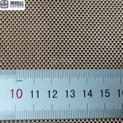 colored kevlar 1500D 230gsm plain woven pure aramid fiber Kevlar fabric in gold