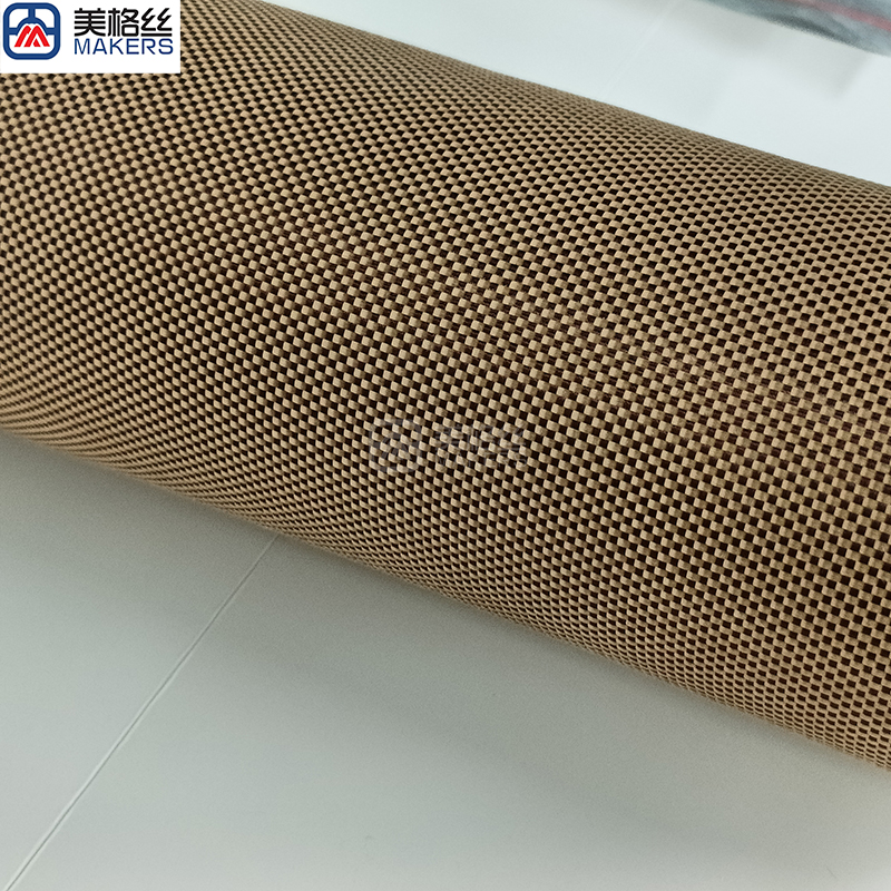 colored kevlar 1500D 230gsm plain woven pure aramid fiber Kevlar fabric in gold