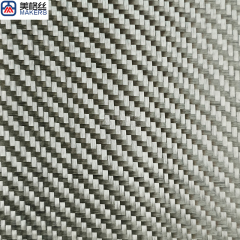 3k 200gsm twill woven silver Electroplated carbon fiber fabric CF cloth
