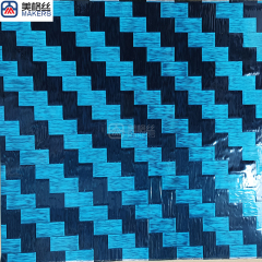24K 200gsm Twill Electronplated Spread Tow Carbon Fiber Fabric Hybrid Silver and Black Prepreg