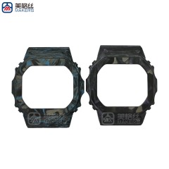 purple forged carbon fiber watch case carbon fiber parts