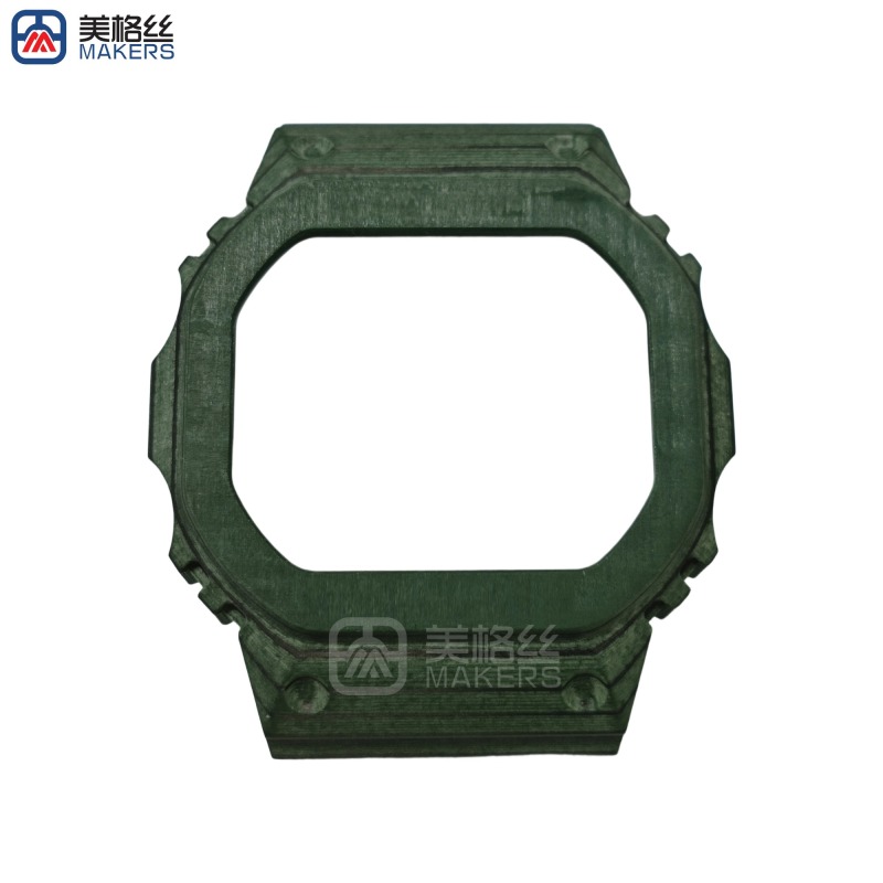 green fiberglass watch case glass fiber parts