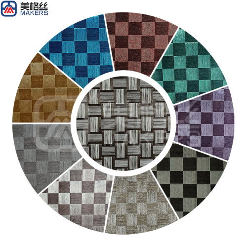 colored eletroplated spread tow fabric