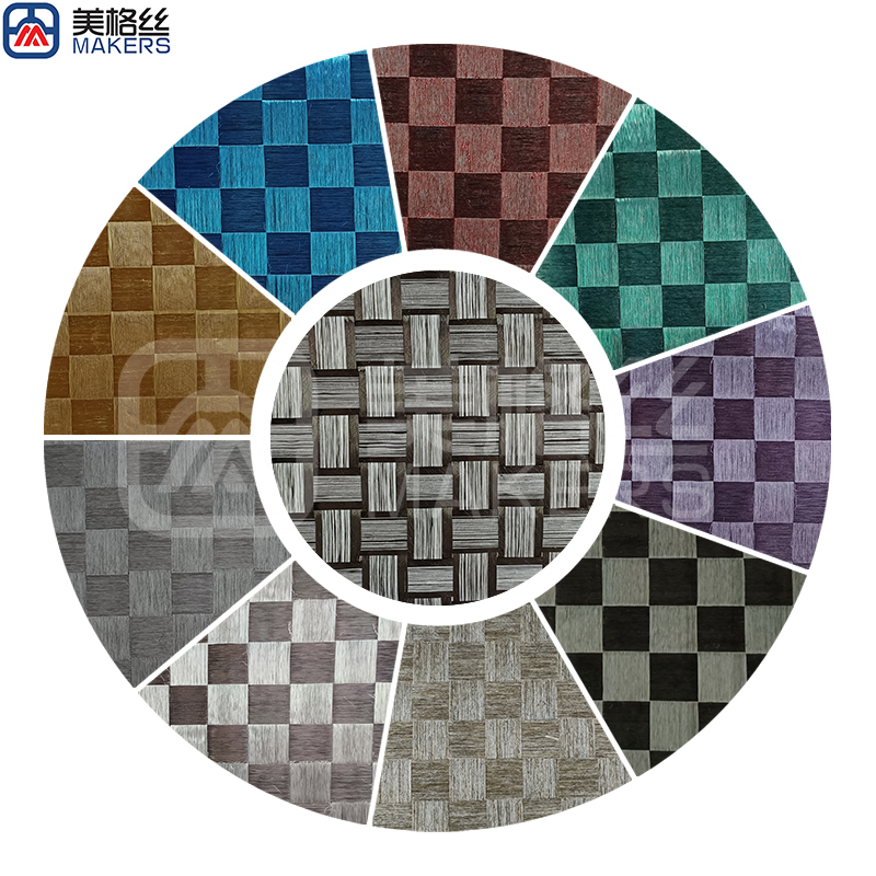 colored eletroplated spread tow fabric