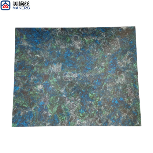 new blue/green multicolor forged carbon fiber plate/sheet