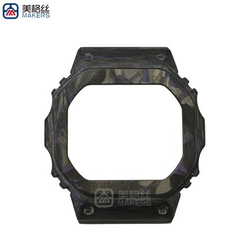purple forged carbon fiber watch case carbon fiber parts