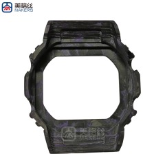 purple forged carbon fiber watch case carbon fiber parts