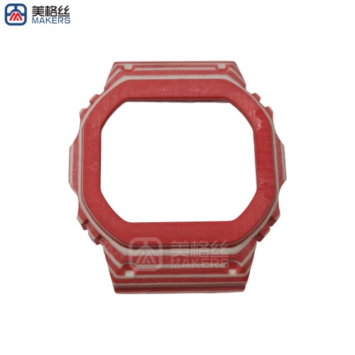 pink fiberglass watch case glass fiber parts