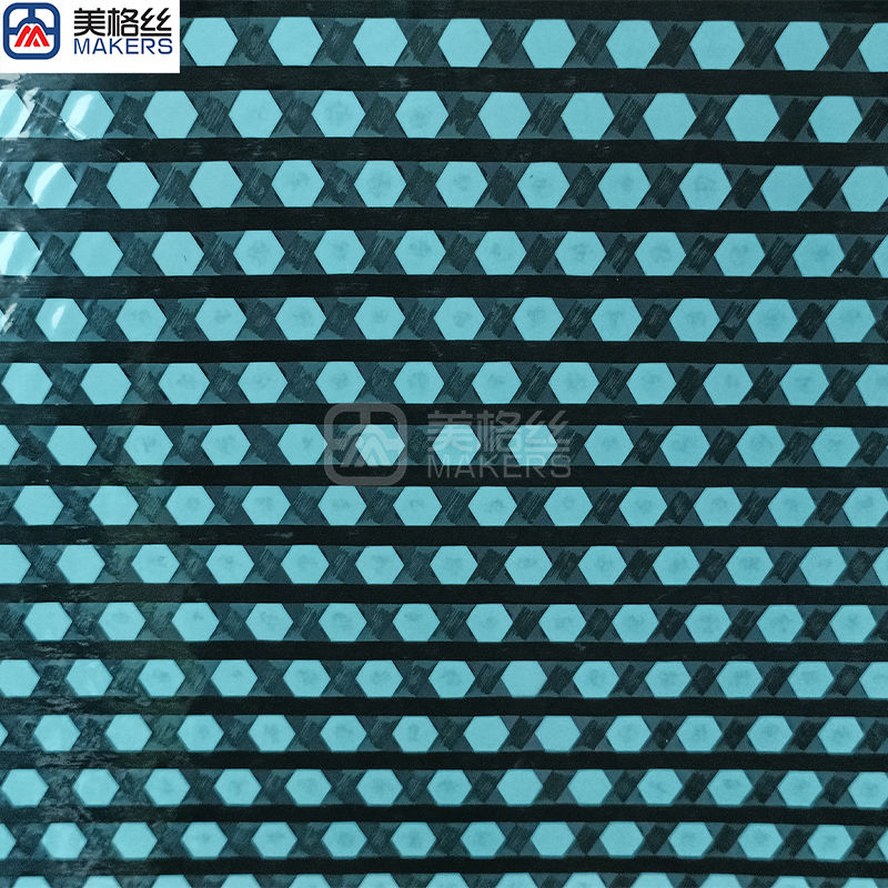 Pattern carbon fiber mesh prepreg