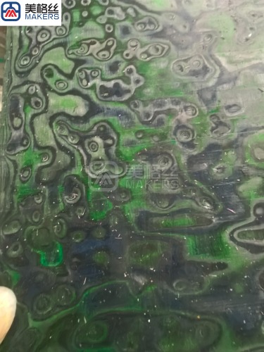 unique customized green forged carbon fiber sheet/plate/board