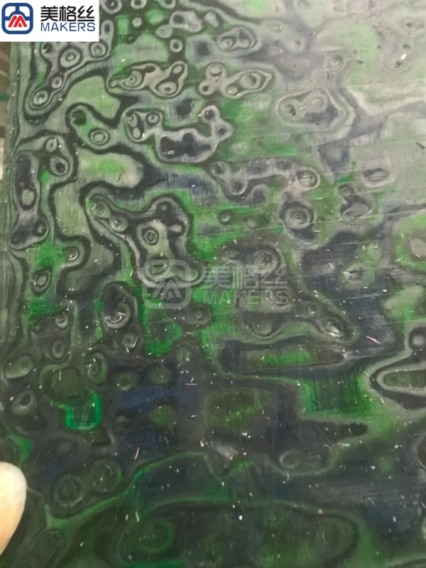 unique customized green forged carbon fiber sheet/plate/board