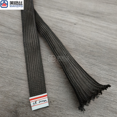 3k 20mm excellent quality carbon fiber sleeve braided sleeving rod sleeve cable sleeve protective sleeving