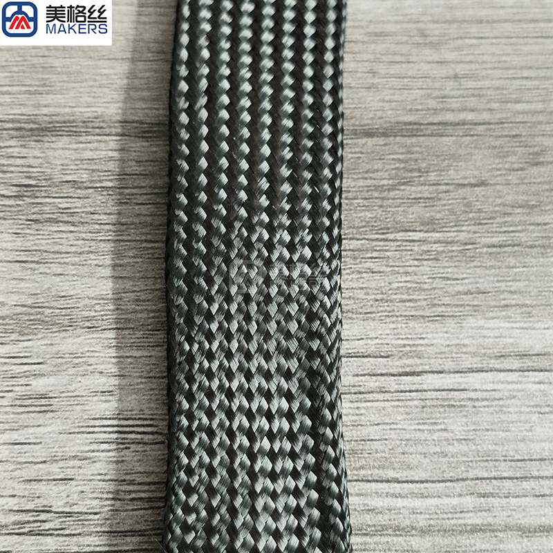 3k 20mm excellent quality carbon fiber sleeve braided sleeving rod sleeve cable sleeve protective sleeving