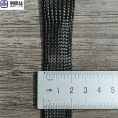 3k 20mm excellent quality carbon fiber sleeve braided sleeving rod sleeve cable sleeve protective sleeving