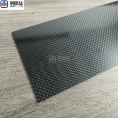custom glossy finished plain weave carbon fiber sheet/plate 1.5mm thick