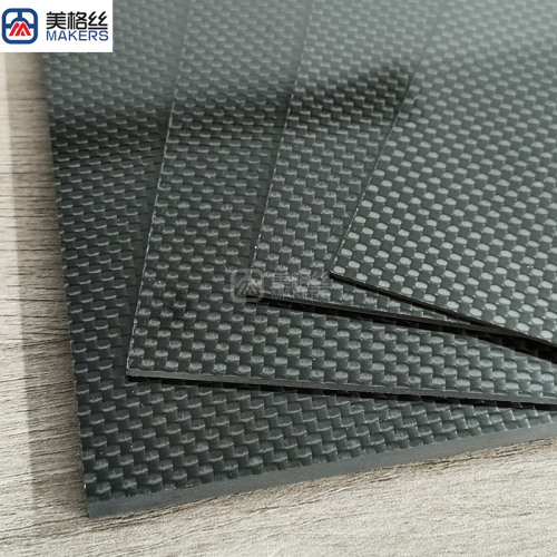 custom glossy finished plain weave carbon fiber sheet/plate 1.5mm thick