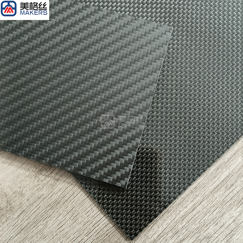 custom matte finished twill weave carbon fiber sheet/plate