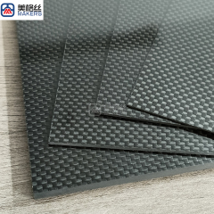 custom glossy finished plain weave carbon fiber sheet/plate 2mm thick