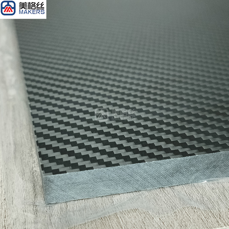 custom matte finished twill weave carbon fiber sheet/plate