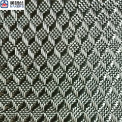 New 3K 240gsm Mini 3D cube pattern jacquard carbon fiber fabric