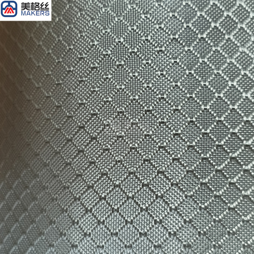 3K 220gsm diamond pattern electroplated fiberglass fabric in silver