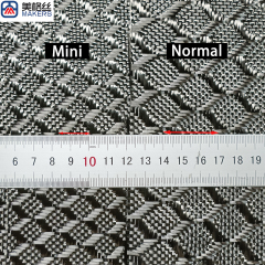 New 3K 240gsm Mini 3D cube pattern jacquard carbon fiber fabric