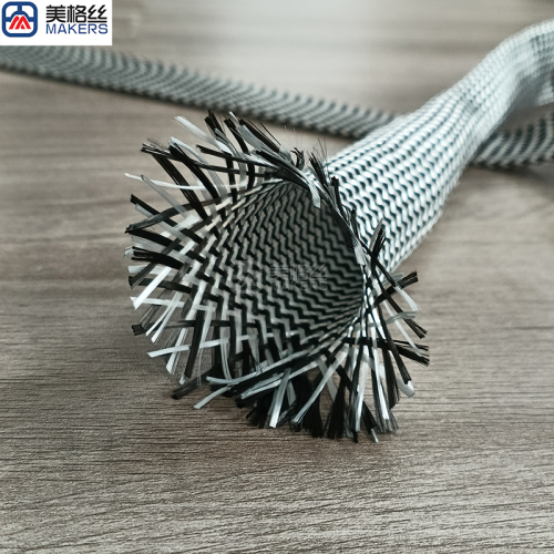 Carbon fiber/Fiberglass hybrid braided sleeves