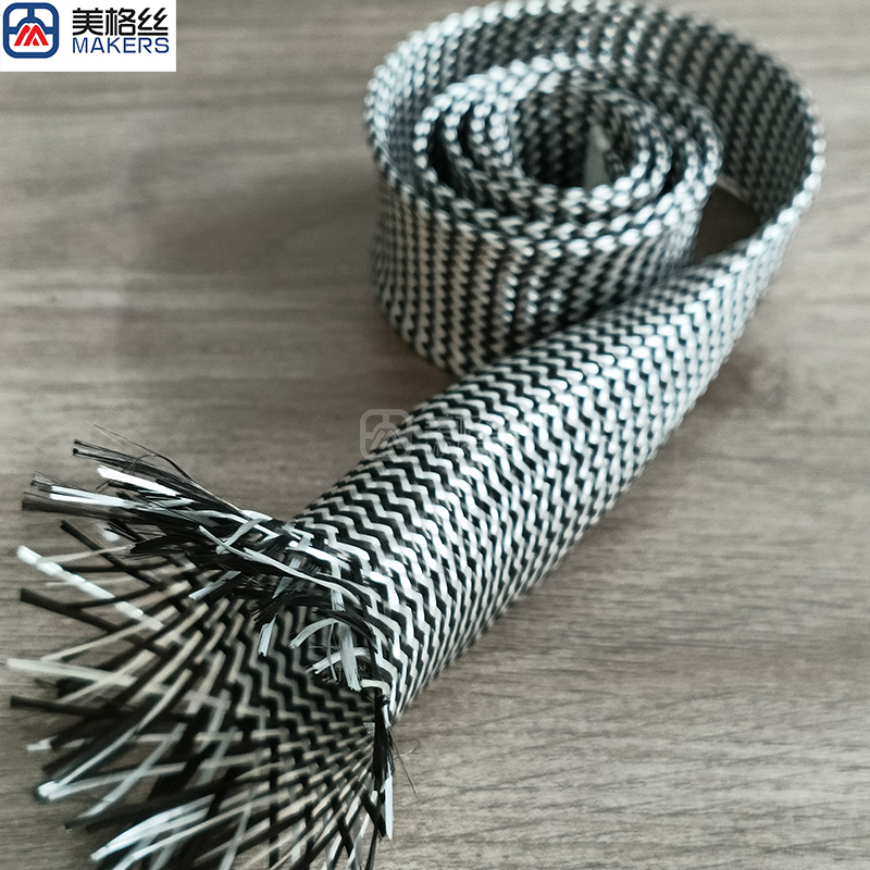 Carbon fiber/Fiberglass hybrid braided sleeves