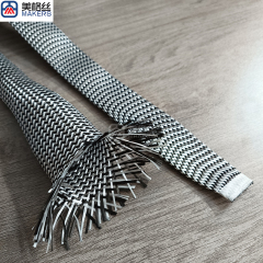 Carbon fiber/Fiberglass hybrid braided sleeves