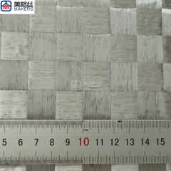 12K 183gsm 18x18mm plain weave silver electroplated carbon fiber spread tow carbon fiber fabric